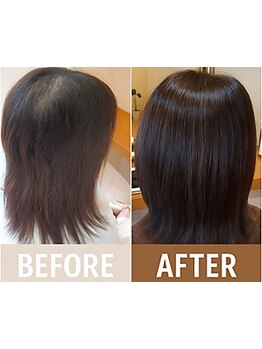 縮毛矯正はもう卒業。カラーエステで生えてくる髪質そのものを改善。エイジング毛も扱いやすく変化！