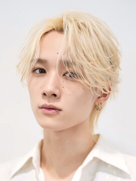 オーシャントーキョー ウエスト(OCEAN TOKYO WEST) シースルーセンターパートツーブロックラウンドマッシュウルフ