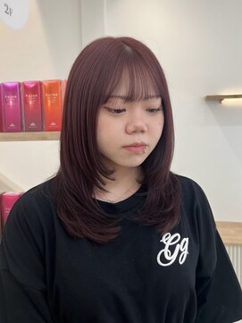 シア 春日部店(SHEER) 秋カラー ワインレッド