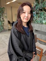 ワイビー グリーン リル(y.be green rel)&nbsp;こなれロング×レッドブラウン