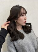 流れる顔まわりカット