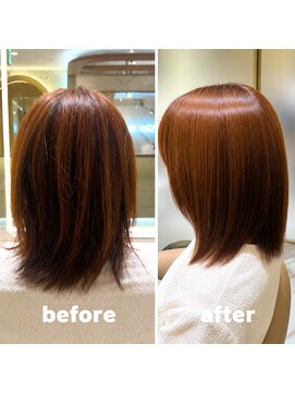 アース 渋谷店(HAIR&MAKE EARTH) 伸ばしかけボブの美髪縮毛矯正