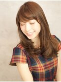 ツヤふわなモテセミロング!女性らしさUPスタイル