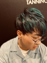 ヘアースタジオエフ&nbsp;グリーンメッシュ