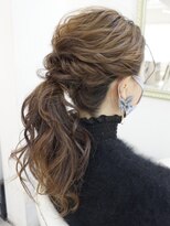 ヘアアンドメイクジップ恵比寿 (Hair＆Make ZIP)&nbsp;ウェーブ ポニーテール ヘアセット