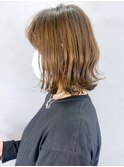 切りっぱなしボブ_Aラインボブマロンベージュ_ba331352