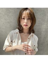 ラノバイヘアー(Lano by HAIR) ２０代３０代４０代５０代小顔ミディアム外ハネボブアッシュ