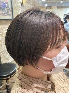 シャル 相模大野(shalu) 【ナイトウ】丸みショート×薄めパツン前髪♪