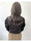 大人可愛い韓国顔まわりカットレイヤーカット美髪ネビージュ
