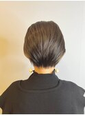 20代30代40代小顔ハンサムショートアッシュブラック