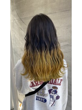 アッシュタカサキ(ash takasaki) グラデーション イエロー ゴールド 高崎/前橋