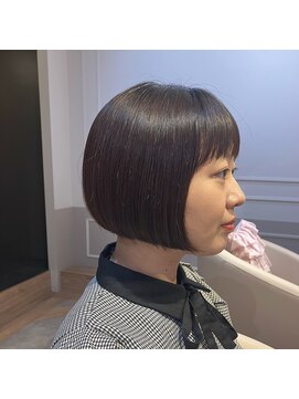 アンド ラ ブランシュ(&.La Blanche) 前髪カタログ/顔型別ヘアスタイル特集/マチルダボブ/大宮