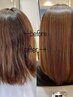 【髪質改善】髪質改善トリートメント+髪質改善ストレート+カット¥19800
