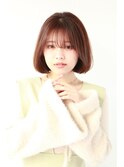 ☆lien.自由が丘 大橋☆ピンクベージュ/ ナチュラルボブ/艶髪