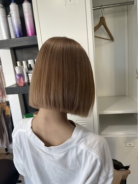 ラフ 難波店(LAFF) #セミディ#シアーカラー#ショートヘア#姫カット#ダークアッシュ