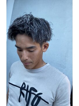 メンズバイココテラス 豊中(men's by cocoterace) メンズカット/ツイストスパイラル/ホワイトメッシュ