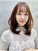 新潟/万代  艶巻きミディアムレイヤーヘアー
