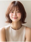 ★暗めカラーグランマッシュフェイスフレーミングデザインカラー