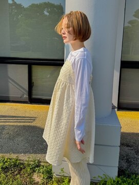 デビュー 沖縄泡瀬店(Debut) 前髪/アンブレラカラー/こなれミディ/イメチェン/ウェーブパーマ