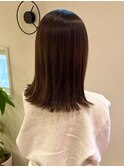 切りっぱなしボブ/エアリーロング/美髪のススメ/ピンクブラウン