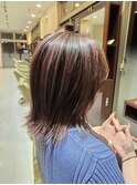 濃いめバレイヤージュ コントラストスタイル 仙台 アリエス