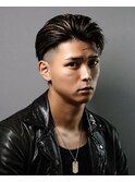 オールバック　スキンフェード