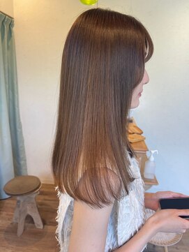 ハクバイジェービー 稲毛(hak by jb) 前髪/マチルダボブ/ピンクベージュ/インナーグレージュ[稲毛駅]