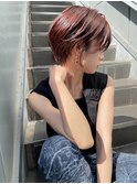 NUDE10代 20代 30代ピンク フェザーショート ハンサムショート