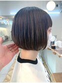 20代～50代/内巻きショートボブ◎細めハイライト◎髪質改善