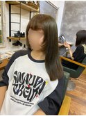 「周りと差がつく」カーキベージュ×姫シャギー