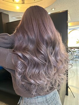 ヘアメイク フォックス 錦店(hair make FOX) 透明感/ダブルカラー/ロング/外国人風/ピンクグレージュ