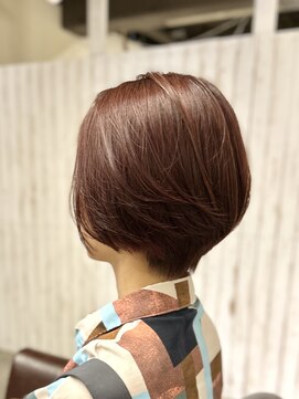 アンプリュス リアン(1+ Unplus lien) 大人前下がりショートボルドーカラー/亀戸