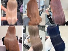 ★ハイトーンでも艶々サラサラ手触り★ 【名駅/ケアブリーチ/韓国ヘア】