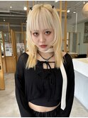ホワイトベージュ×レイヤー