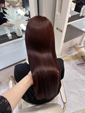 リー 梅田(Lee) arisa/髪質改善カラー/ボルドカラー/ワインレッド/艶髪/大阪梅田