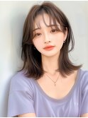 フェイスレイヤー/大人ボブ/韓国風ヘア/ハッシュカット