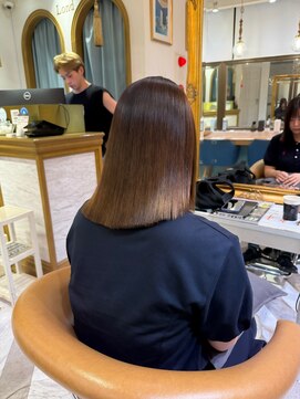 ロンドアベニール 北千住(Lond avenir) 暗めカラー/ボブ顔周り/前髪/レイヤー/髪質改善/縮毛矯正/北千住