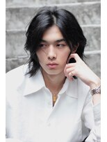 ココ 本八幡(KOKO)&nbsp;□ブルーブラックフェザーパーマサーフカールセンターパート