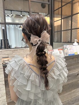 フェリア 渋谷(Feria) 【Feria】 編みおろしアレンジ  福田沙也加