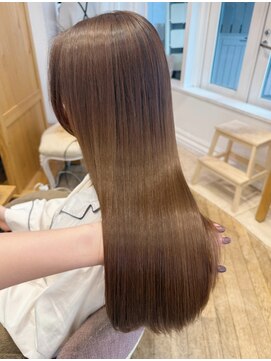 バイオレット 表参道店(Violet) 髪質改善ストレート/巻ける縮毛矯正/こっくりブラウンカラーTK35