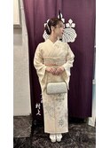 大人気『高級正絹訪問着』レンタル 着付け ヘアセットセット