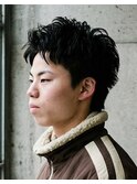 メンズピンパーマスパイキーショート#94京都河原町