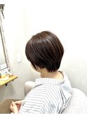 ショート/シースルーバング/大人ショート