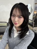 ハニー 町田(HONEY)&nbsp;レイヤーカット/ハッシュカット/韓国ヘア/ブルーブラック