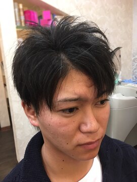 エスエムアールツー(SMR2) メンズツーブロックショート＋縮毛矯正