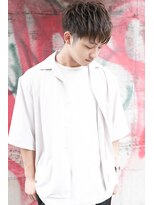 カモン(CAMON) 仙台メンズ刈り上げショートマッシュ×カーキグリーン