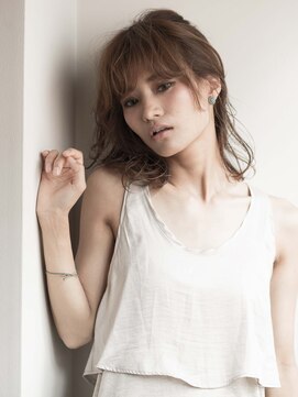 カッファ 東銀座(CUFFA) 【CUFFA】無造作カールデザインカラー大人ボブ東銀座築地新富町