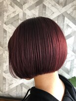 ヘアデザイン ファブロ(hair design FABRO.)&nbsp;ミニマムボブ×チェリーレッド♪