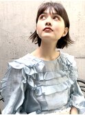 ミニボブ_オリーブカラーハイライトカラー_87228