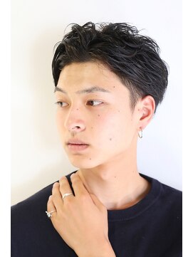 オリンテ バイ レシッド 表参道(orente by rcid) 黒髪アップバング刈り上げツーブロックモテ髪シークレットパーマ